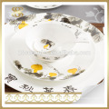 Ensemble de vaisselle de porcelaine perle d&#39;occasion fait en motif de fruits de Chine